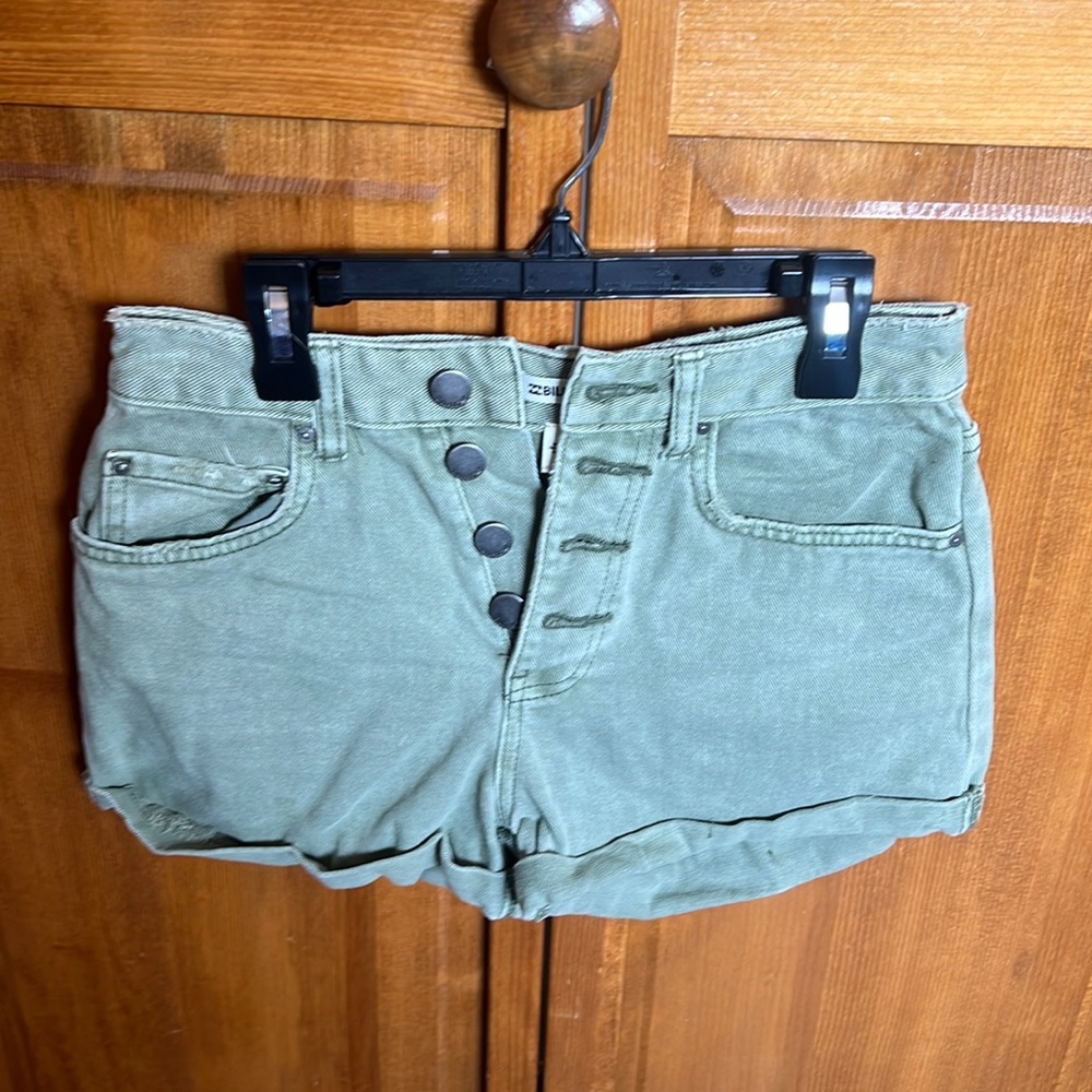 Billabong high rise shorts size 25 button front